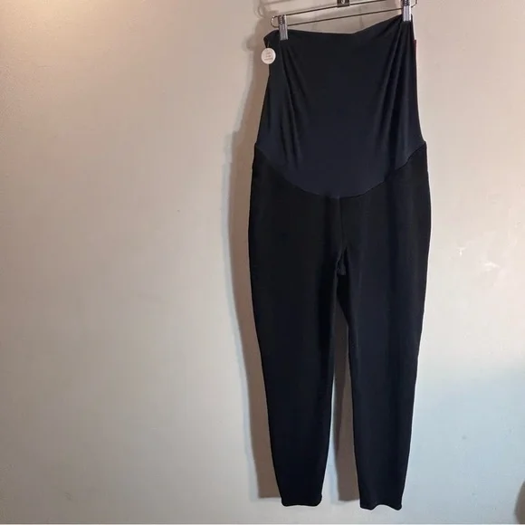 SPANX Sz XL Jean-ish Mama Ankle Maternity Black Leggings NEW WITH TAGS - Picture 2 of 12